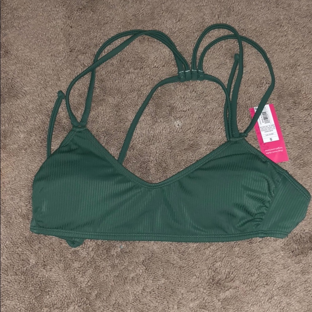 Sexy green bathing suit top